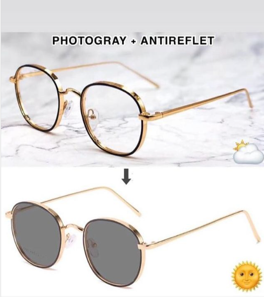 Lunette photogray anti-reflet et anti-lumière bleue