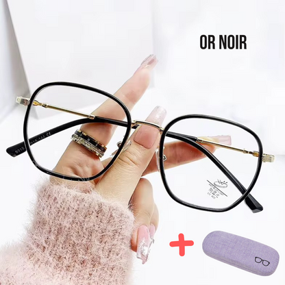 Lunette photogray anti-reflet et anti-lumière bleue pour femme.